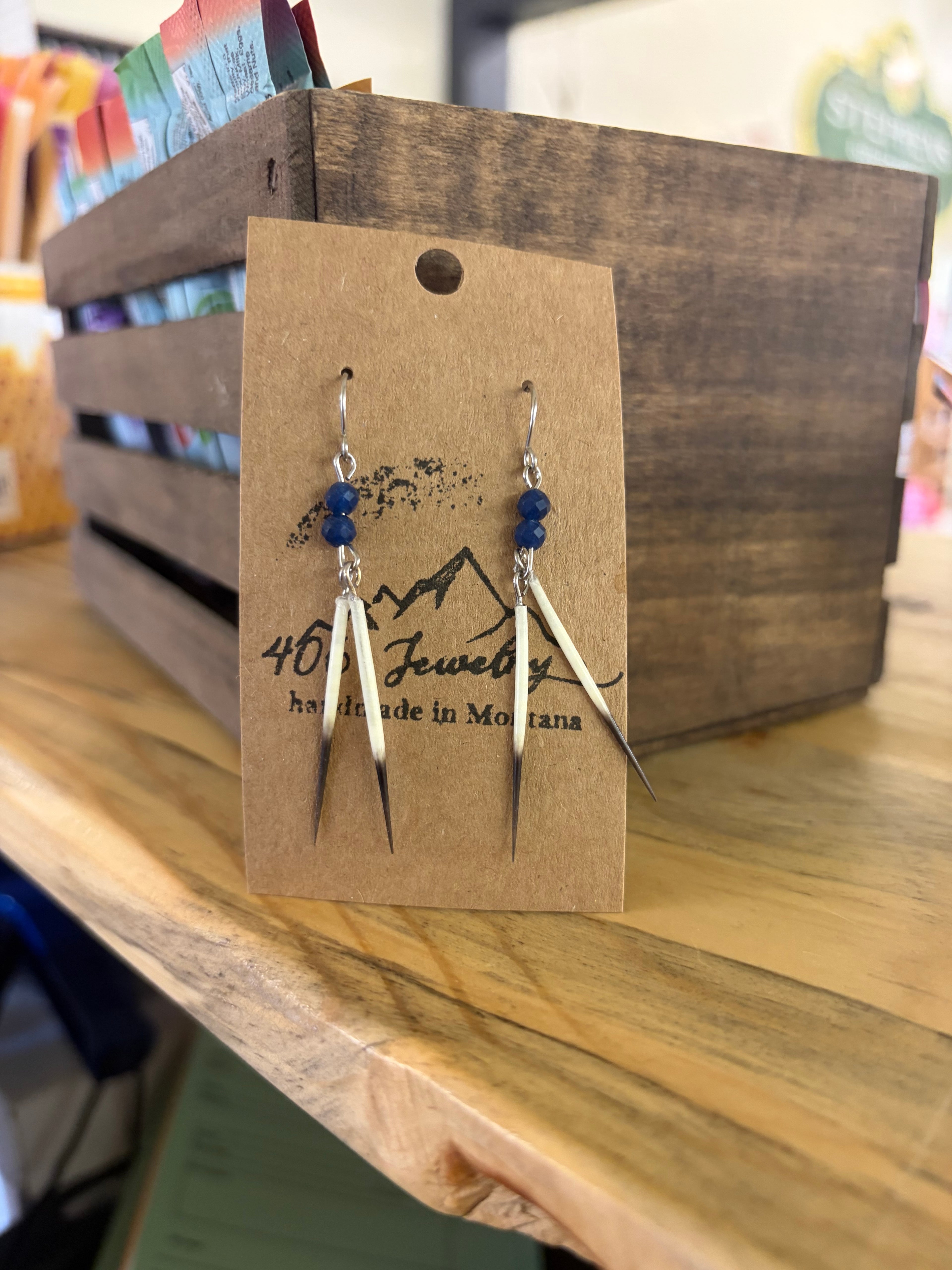406 Jewelry - porcupine quill Earrings